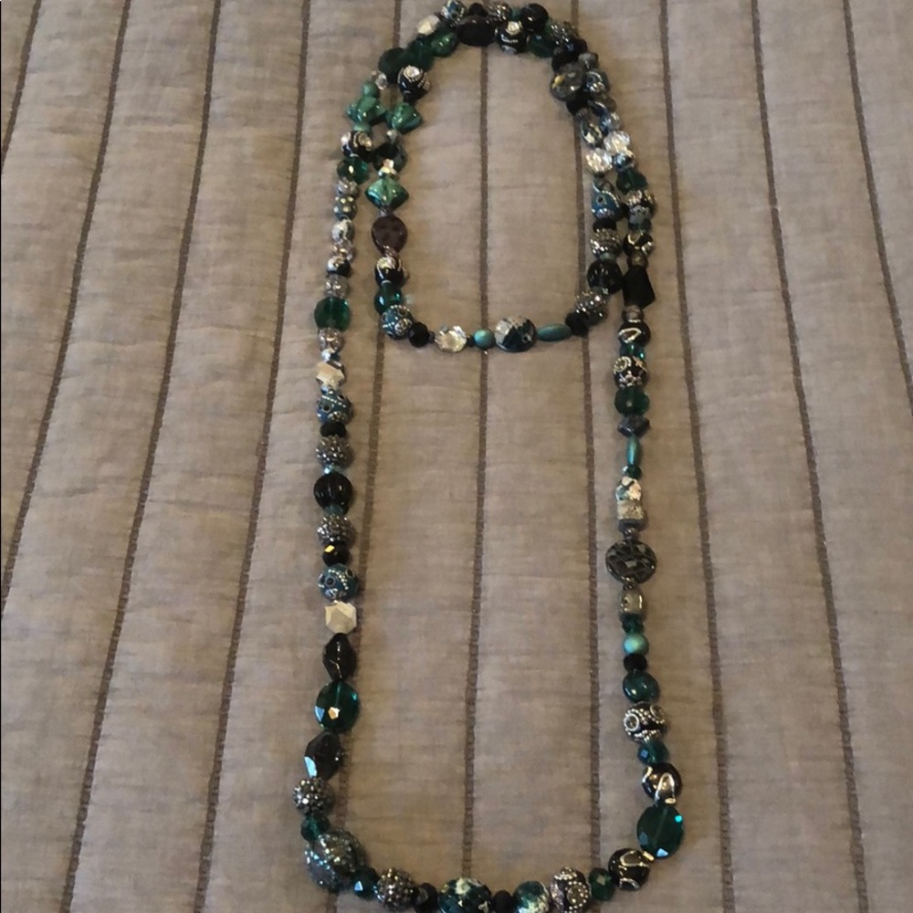 Long beaded necklace